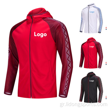 Χονδρικό μπλουζάκι Hoodies Sports Gym Mens κοστούμι τζόκινγκ